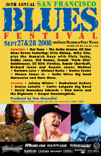 San Francisco Blues Festival: 2008 Festival Archives